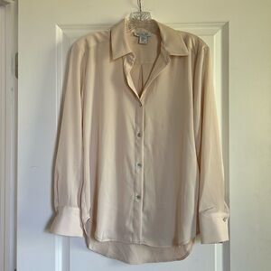 Rachel Zoe ivory blouse XS. Worn once, elegant fabric, gorgeous color.